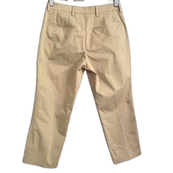 Prada Khaki Straight Leg Cotton Crop Capri Pants - 8 / Medium - Picture 12 of 16